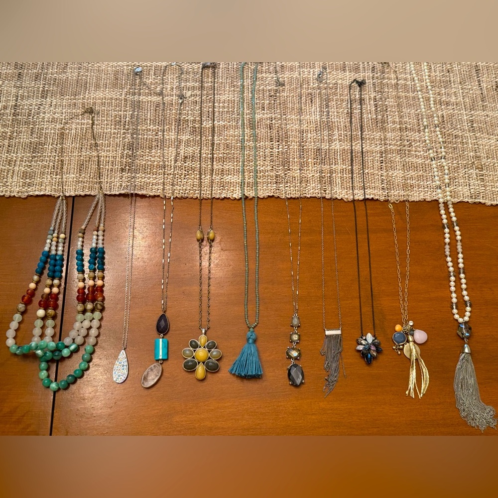 LOFT Collection Lot of *Ten* Long Necklaces! Beautiful Variety!